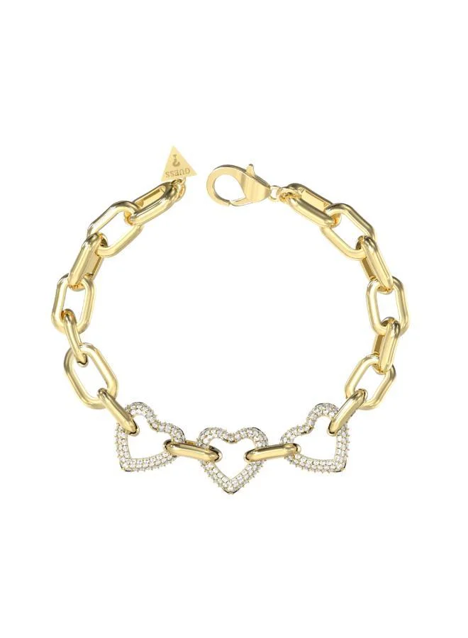 جس سوار سلسلة قلب مرصع متعدد